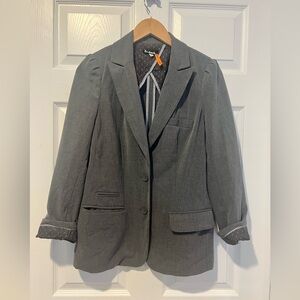 Anthropology taikonhu Gray Blazer with pockets Size 4